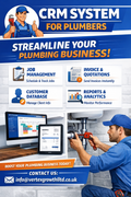 Customer Relationship Management software for Plumbers Hosted set up for 12 months.