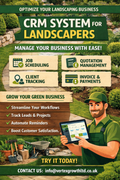 Customer Relationship Management software for Landscapers hosted for 12 months.