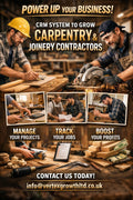 Customer Relationship Management software for Carpenters hosted for 12 months