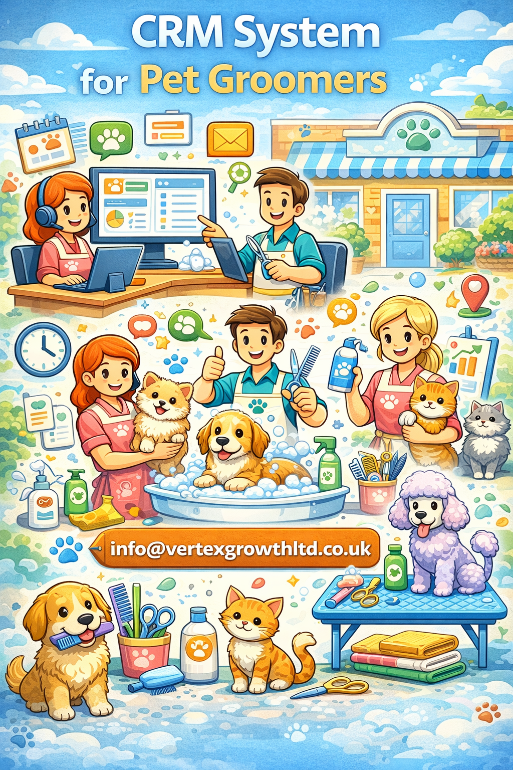 Customer Relationship Management software for Pet groomer Hosted