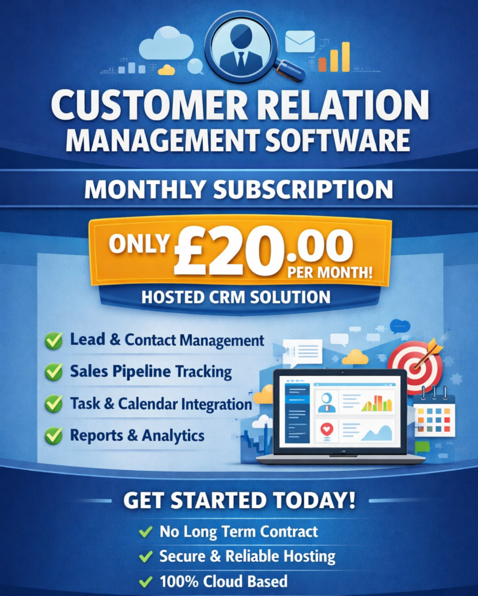 Monthly Subscription to the CRM system