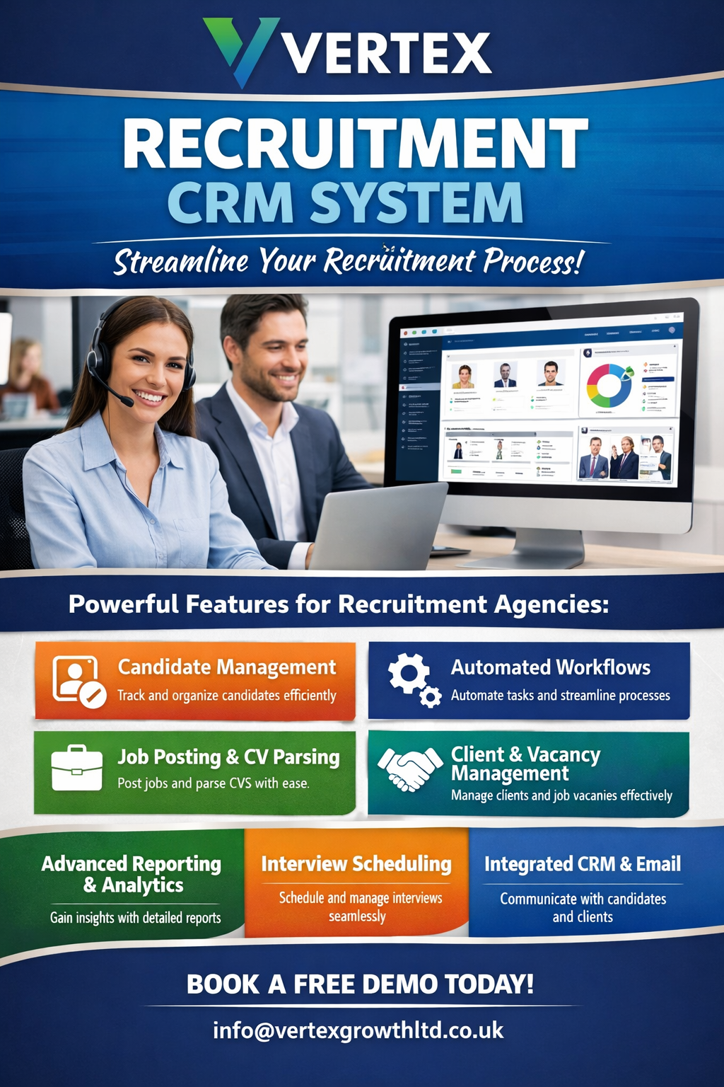 Customer Relationship Management software for a recruitment Hosted